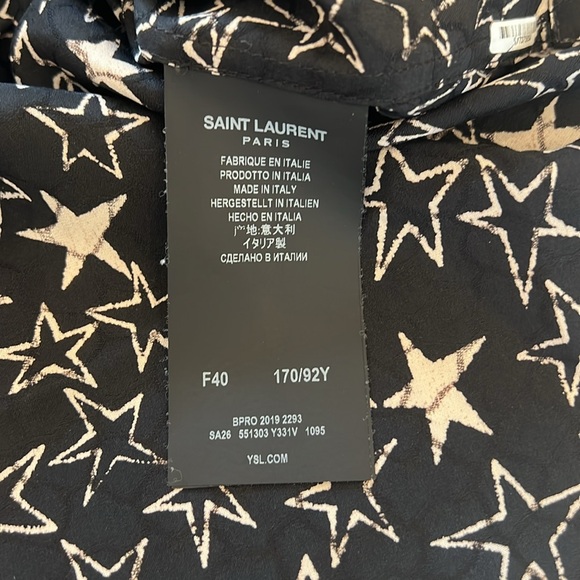 Saint Laurent black and beige button up - Picture 6 of 10